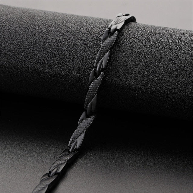 Magnetic Bracelet For Women Twisted Healthy Power Therapy Magnets Magnetite Bracelets Bangles Men Health Care Jewelry Stainless