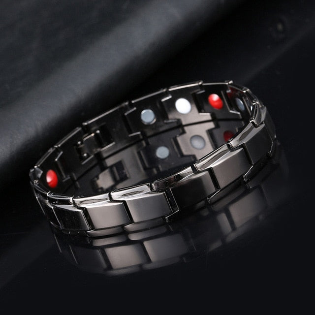 Magnetic Bracelet For Women Twisted Healthy Power Therapy Magnets Magnetite Bracelets Bangles Men Health Care Jewelry Stainless