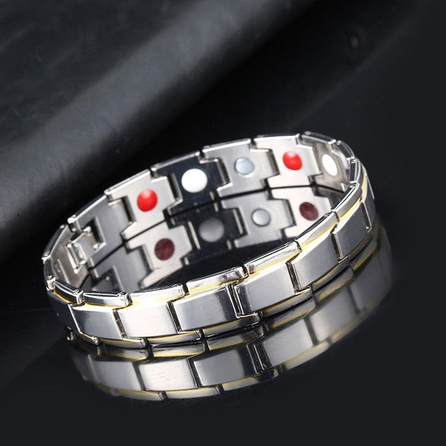 Magnetic Bracelet For Women Twisted Healthy Power Therapy Magnets Magnetite Bracelets Bangles Men Health Care Jewelry Stainless