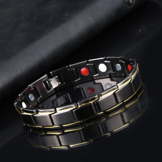 Magnetic Bracelet For Women Twisted Healthy Power Therapy Magnets Magnetite Bracelets Bangles Men Health Care Jewelry Stainless