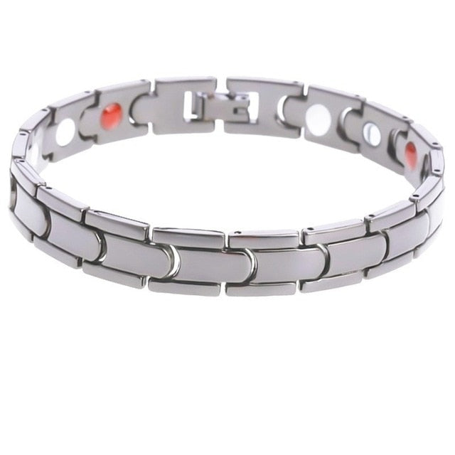 Magnetic Bracelet For Women Twisted Healthy Power Therapy Magnets Magnetite Bracelets Bangles Men Health Care Jewelry Stainless