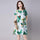 Moonbiffy  new arrived 2018 summer cotton and linen ethnic style dress short-sleeved loose long section printed dresses