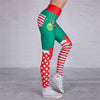 Christmas Style Digital Print Patchwork Colorful Skinny Pants For Women Elegant Casual Cute Pants