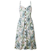 Summer 2018 Strap Print Floral Dot Long Boho Bohemian Beach Dress Women Sundress Sexy Casual Loose Elegant Vintage Ladies Dress