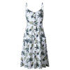 Summer 2018 Strap Print Floral Dot Long Boho Bohemian Beach Dress Women Sundress Sexy Casual Loose Elegant Vintage Ladies Dress