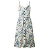 Summer 2018 Strap Print Floral Dot Long Boho Bohemian Beach Dress Women Sundress Sexy Casual Loose Elegant Vintage Ladies Dress