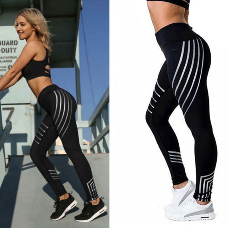 2018 Fashion Women Leggings Slim High Waist Elasticity Leggings Fitness Printing leggins Breathable Woman Pants Leggings