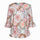 summer Fashion Flare Sleeve Women O Neck Floral Print Blouse Casual Tops Shirt
