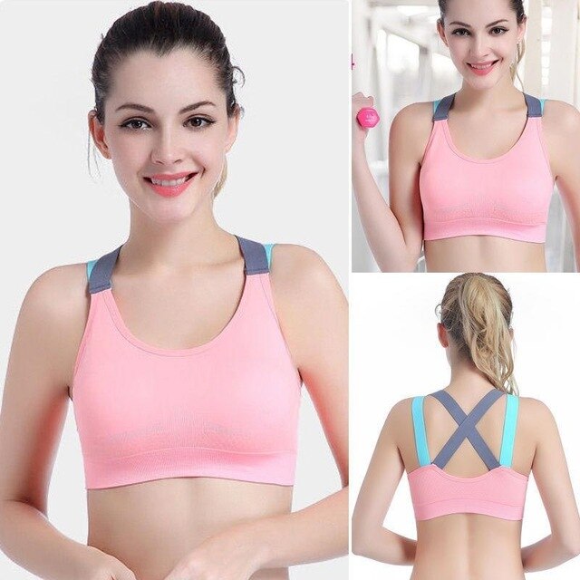 Sports Vest Bra Women Seamless Sports Bra Stretch Workout Top Comfortable