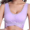 1Pcs Front Cross Side Buckle Wireless Lace Bra Breathable Sport for Women